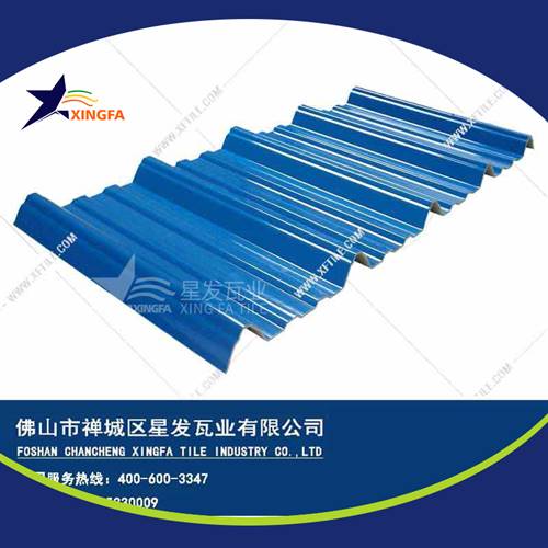 厚度3.0mm蓝色900型PVC塑胶瓦 济宁工程钢结构厂房防腐隔热塑料瓦 pvc多层防腐瓦生产网上销售